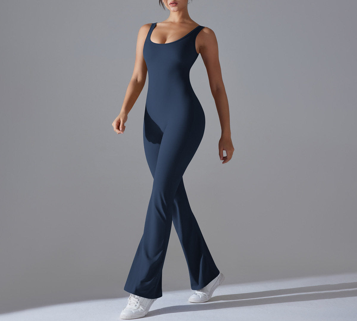 Open-Back Flare Jumpsuit