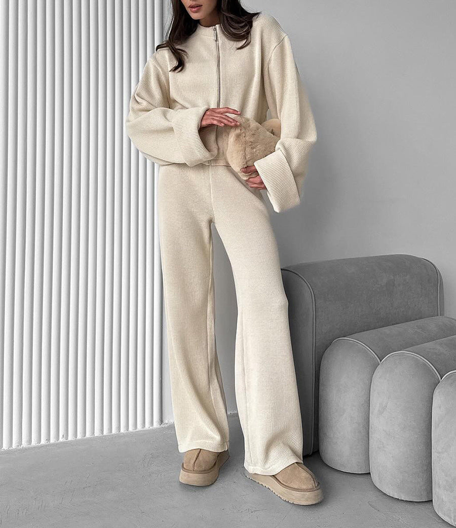 Zip Knit Lounge Set