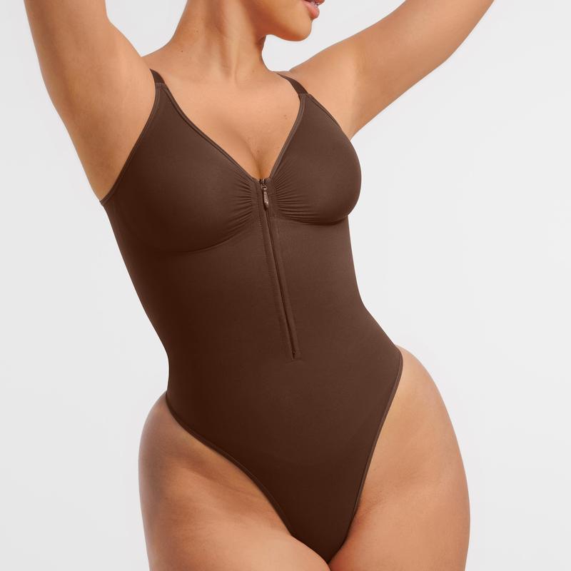 Sculpt Series Zip Front Bodysuit