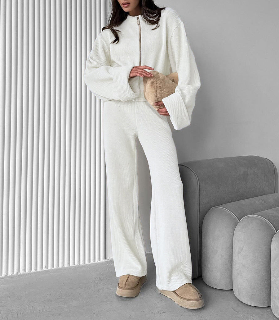 Zip Knit Lounge Set