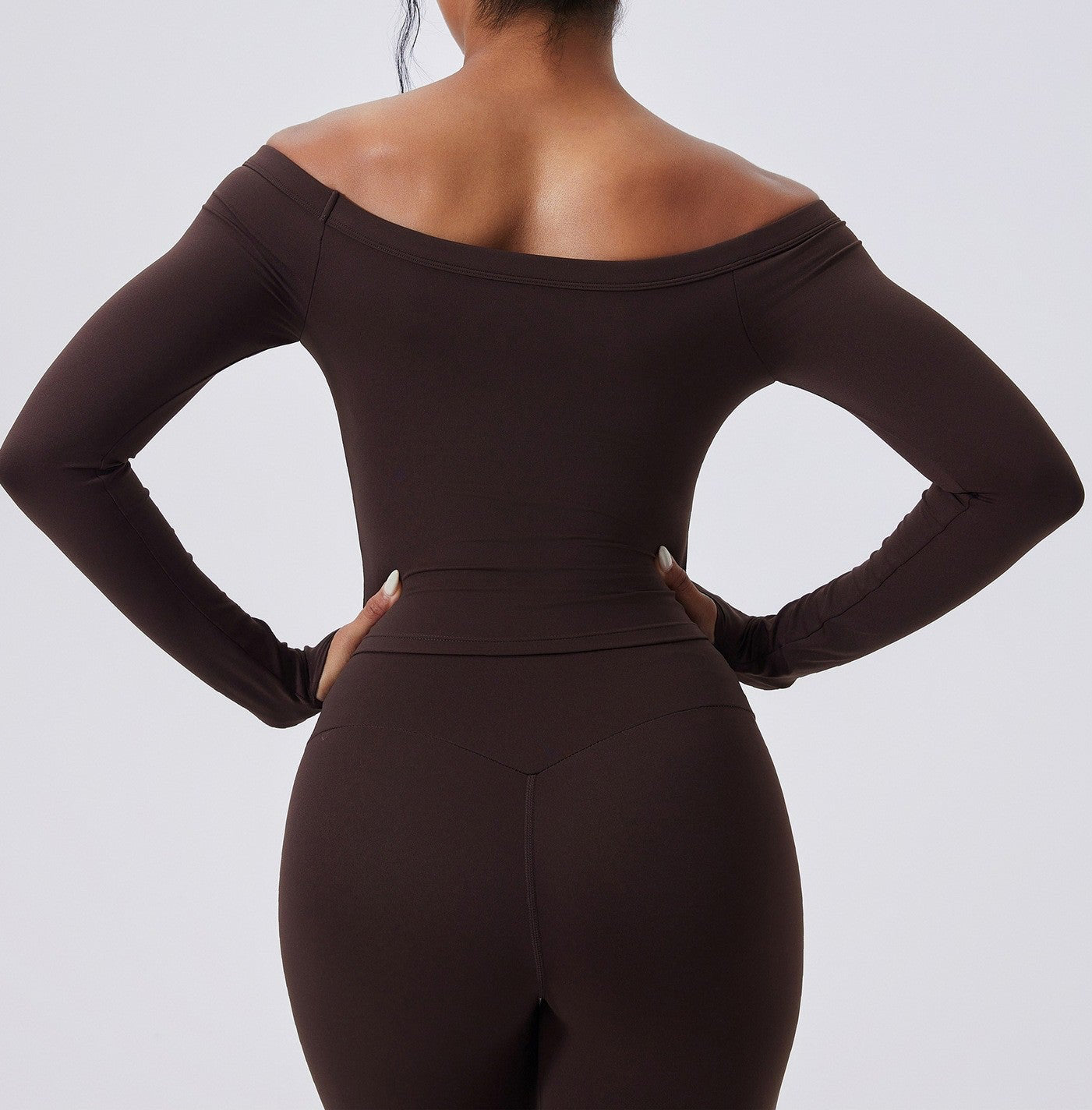 Off Shoulder Long Sleeve Set